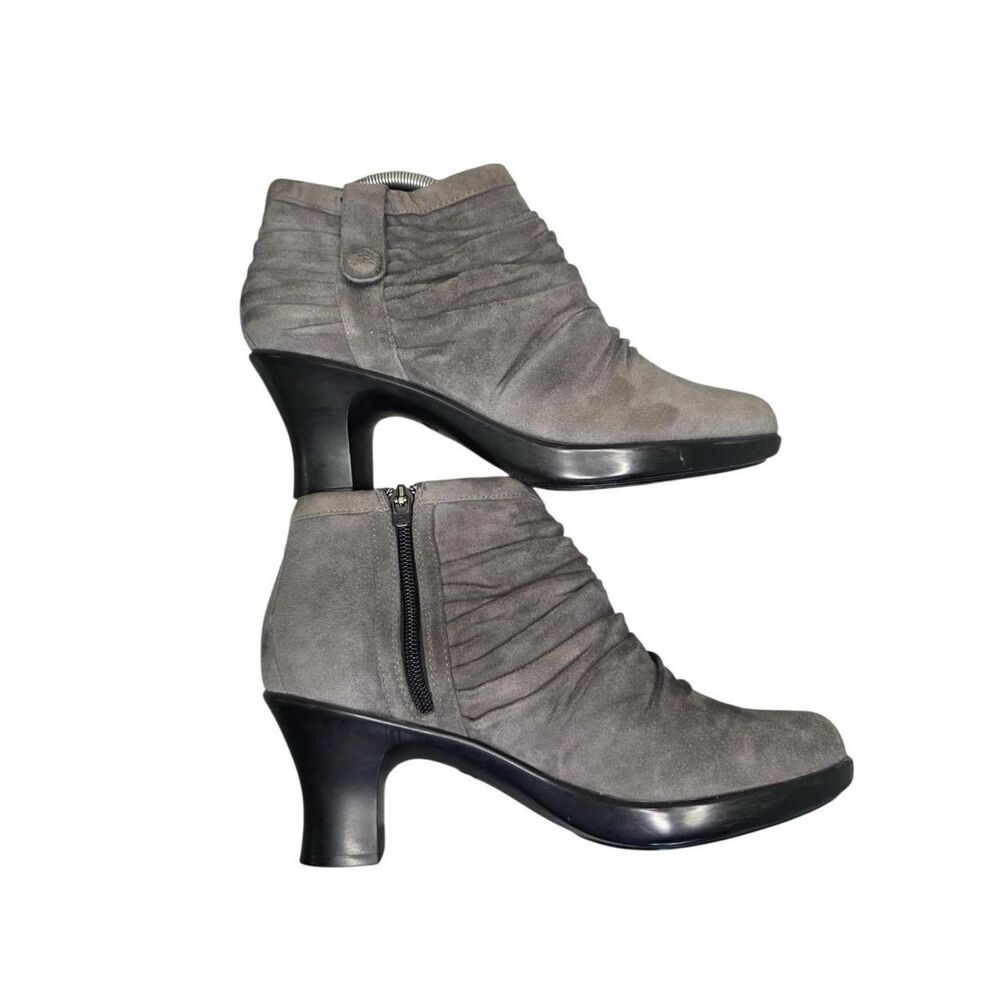 Dansko Buffy Gray Suede Ankle Boots Women's Size EUR 39 US 8.5